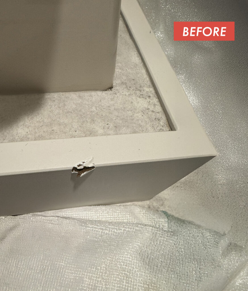 傷の付いた家財