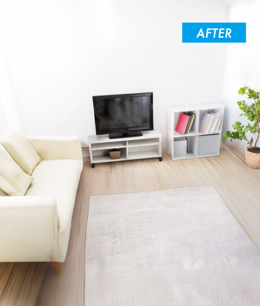 クリーニングされてピカピカの室内